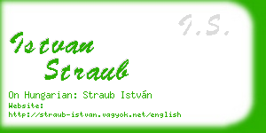 istvan straub business card